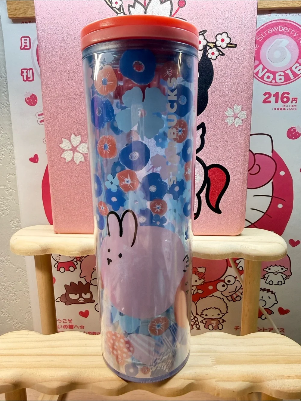 Starbucks 2020 Easter Spring Cold Cup Tumbler Bunny Pink Chick 16 Oz NWT